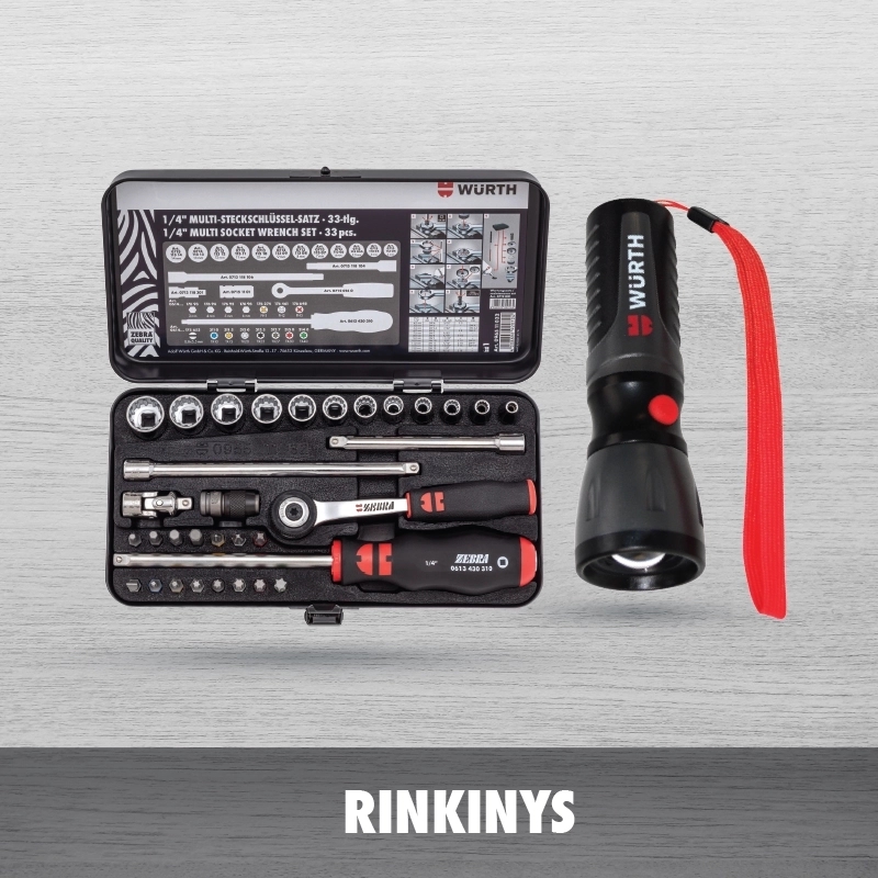 1/4" 33 DALIŲ GALVUČIŲ IR PROŽEKTORIAUS RINKINYS