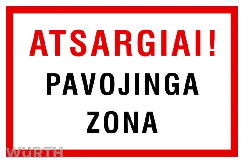 LIPDUKAS, ATSARGIAI! PAVOJINGA ZONA, 200X300