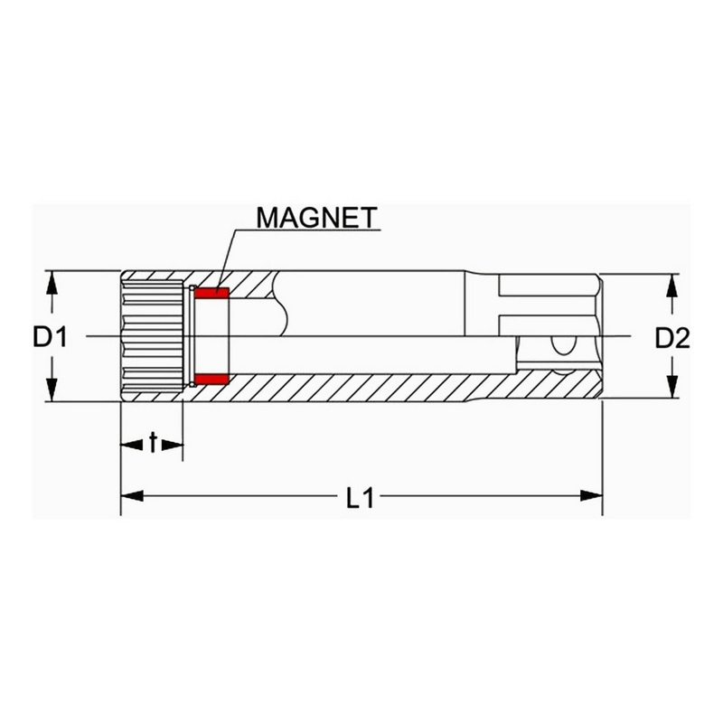 GALVUTĖ 3/8" L70MM-WS14