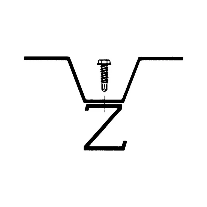 W-214 PLIENO LAKŠTŲ TVIRTINIMO SRAIGTAI CINKO LAMELIŲ DANGA