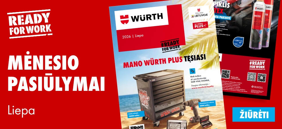 MĖNESIO PASIŪLYMAI