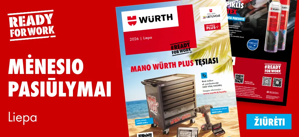 MĖNESIO PASIŪLYMAI