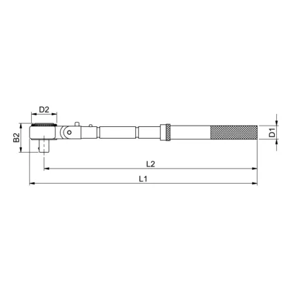 TERKŠLĖ 3/8" LANKSTI PRAILGINAMA