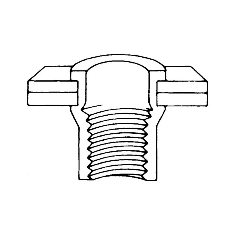 KNIEDIJAMA VERŽLĖ RIFLIUOTA M6 3,0 - 5,0 MM
