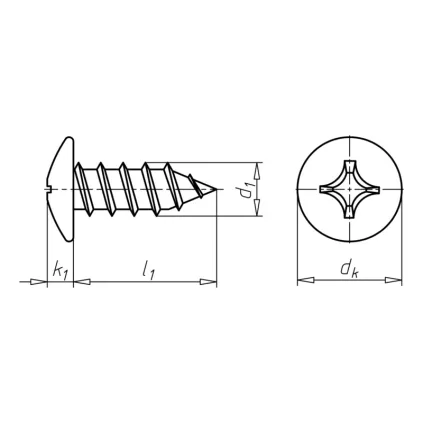SRAIGTAS PLAČ.GALVA 4,2X9,5 CINKO DANGA
