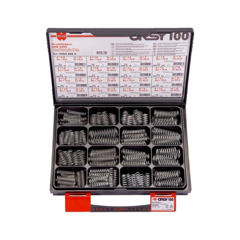 SPAUDIMO SPYRUOKLIŲ RINKINYS 335 VNT., CINKUOTOS