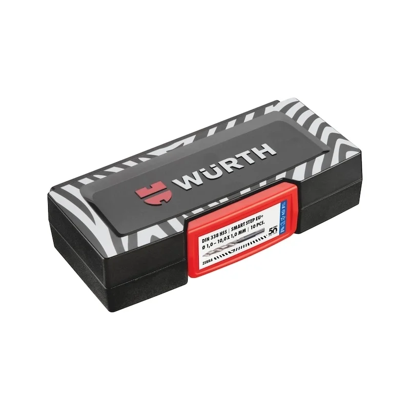 SMARTSTEP HSS DIN 338 GRĄŽTŲ RINKINYS 1-10MM, 10 VNT.