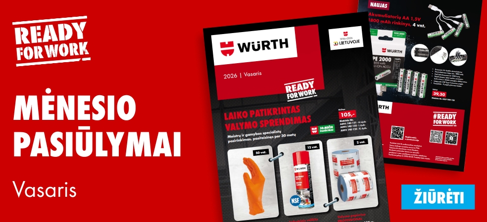 VASARIO MĖNESIO PASIŪLYMAI
