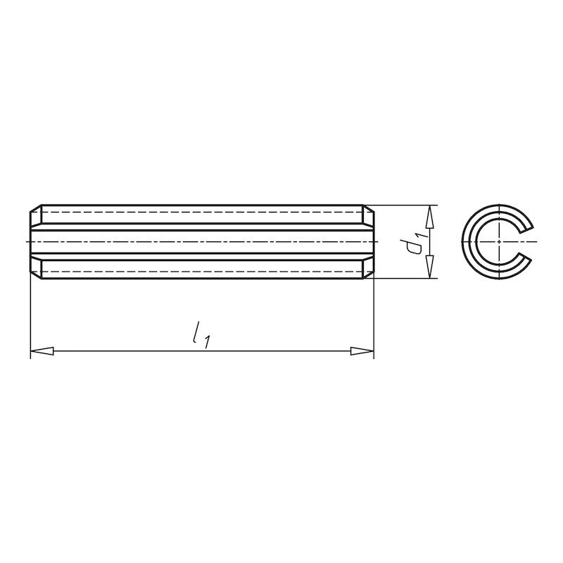 ISO8752 ĮVORĖ SPYRUOKLINĖ 5X30 A2