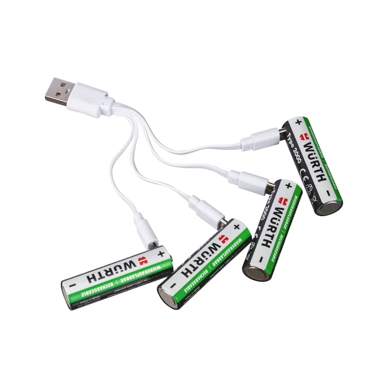 PAKRAUNAMŲ AA DYDŽIO AKUMULIATORIŲ RINKINYS 1,5V 1800mAh 4 VNT.