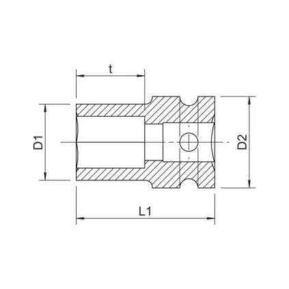 GALVUTĖ 1/2" TX E10
