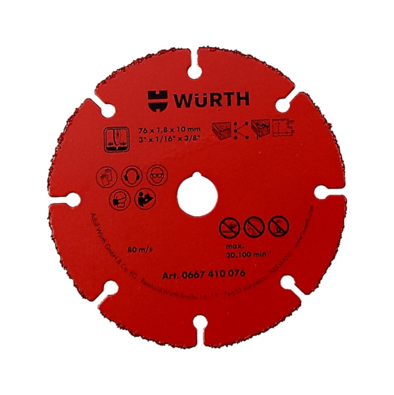 PJOVIMO DISKAS SU KIETLYDINIO DANTUKAIS HM 76x1.8MM