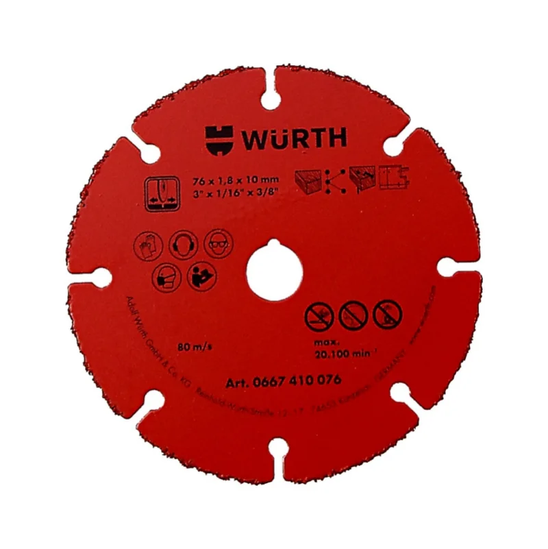 PJOVIMO DISKAS SU KIETLYDINIO DANTUKAIS HM 76x1.8MM