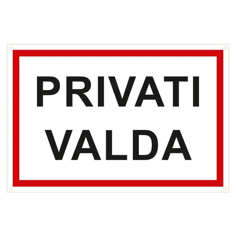 PLASTIKINĖ LENTELĖ PRIVATI VALDA.200X300