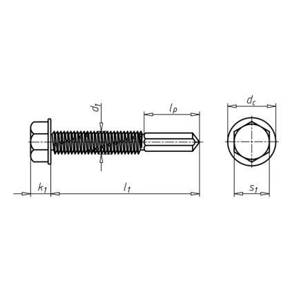 DIN7504-K SRAIGTAS ILGU GR.5,5X55