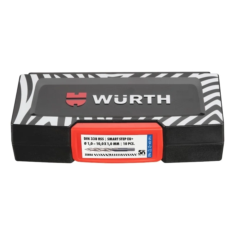 SMARTSTEP HSS DIN 338 GRĄŽTŲ RINKINYS 1-10MM, 10 VNT.