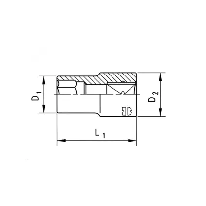 GALVUTĖ 1/2" TX E24-38MM