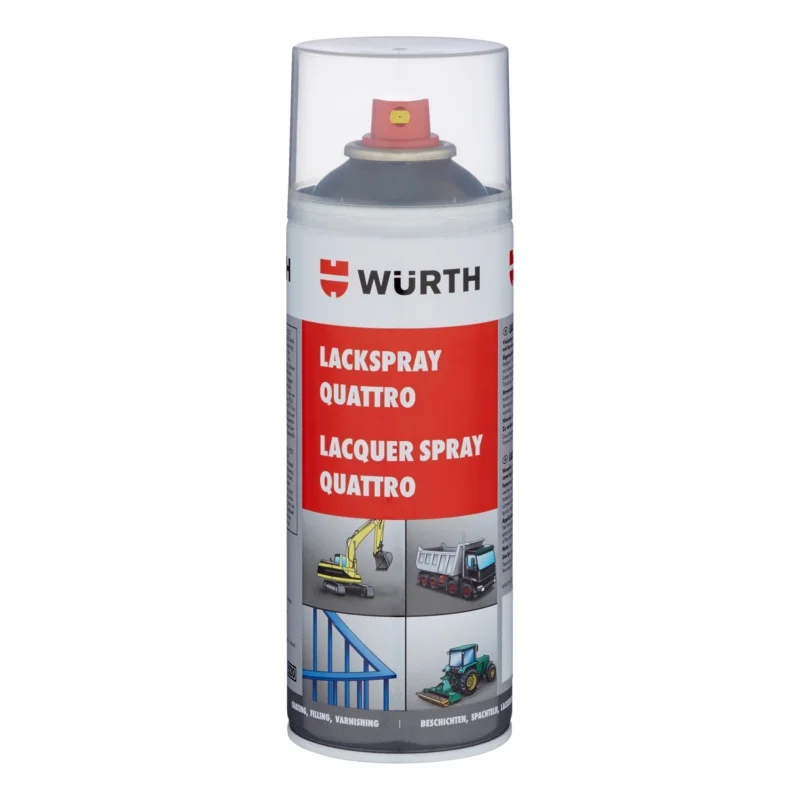DAŽAI QUATTRO JUODAI PILKA RAL7021, 400ML