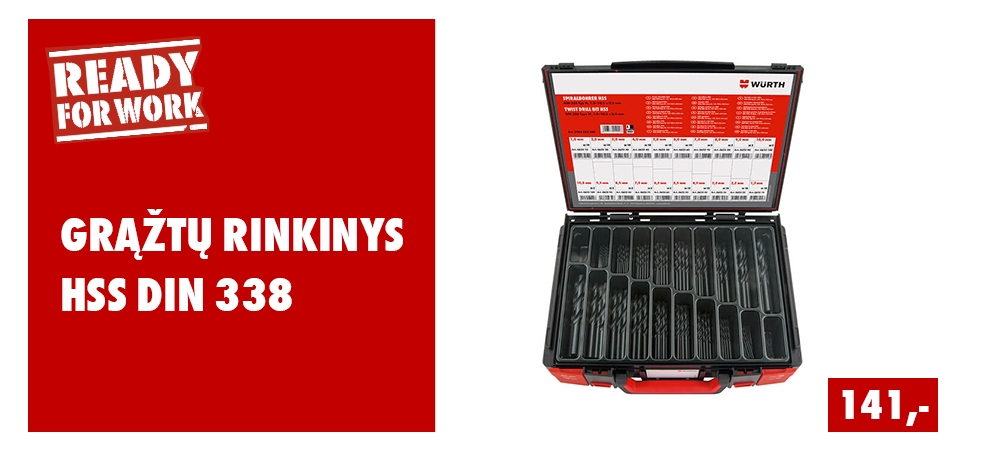 GRĄŽTŲ RINKINYS LAGAMINE