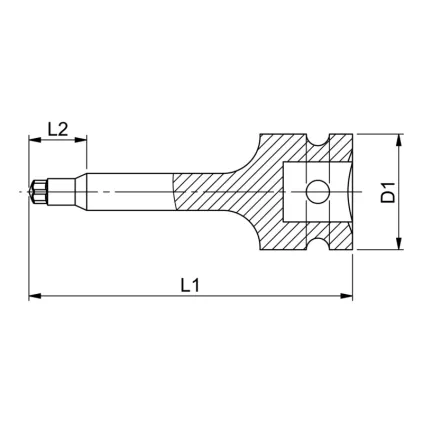 SMŪGINIS ANTGALIS 1/2 TX60 ILGAS