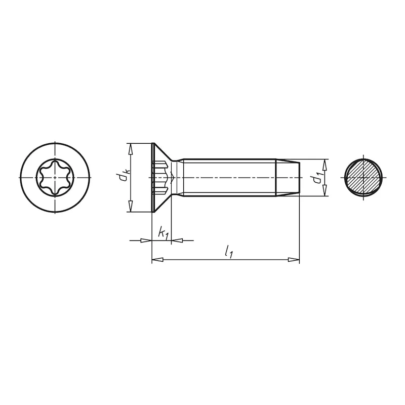 DIN7500-M VARŽTAS ZP M5X10 TX25 CINKO DANGA