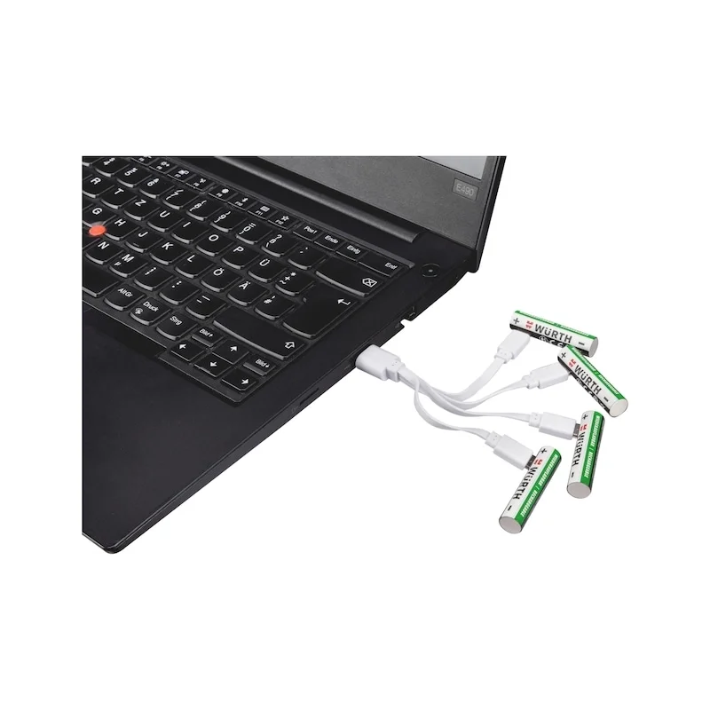 PAKRAUNAMŲ AAA DYDŽIO AKUMULIATORIŲ RINKINYS 1,5V 400mAh 4 VNT.