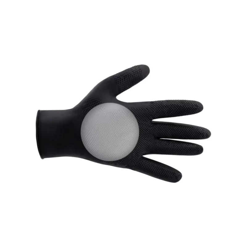 PIRŠTINĖS NITRILINĖS VIENKARTINĖS, COMFORT GRIP, JUODOS