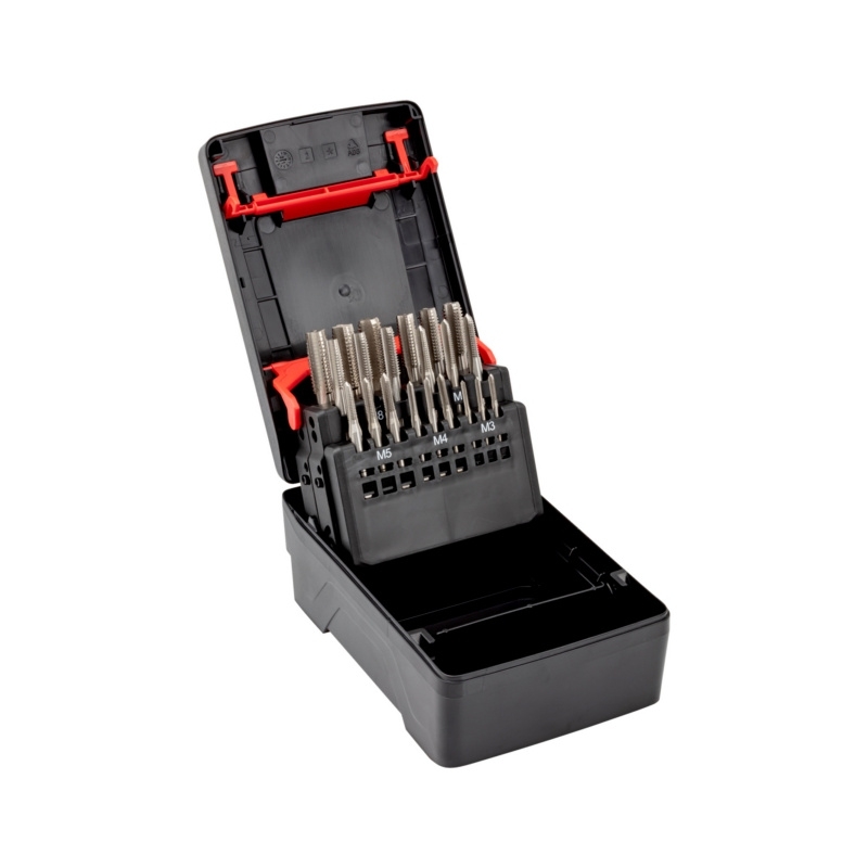 RANKINIŲ SRIEGIKLIŲ HSS DIN 352 RINKINYS, M3-M12, 21 VNT. SYSKA