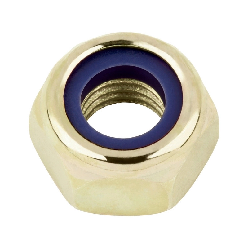 ISO 10511/DIN 985 VERŽLĖ FIKSUOJANTI SMULKAUS SRIEGIO 10 GELTONAI CINKUOTA