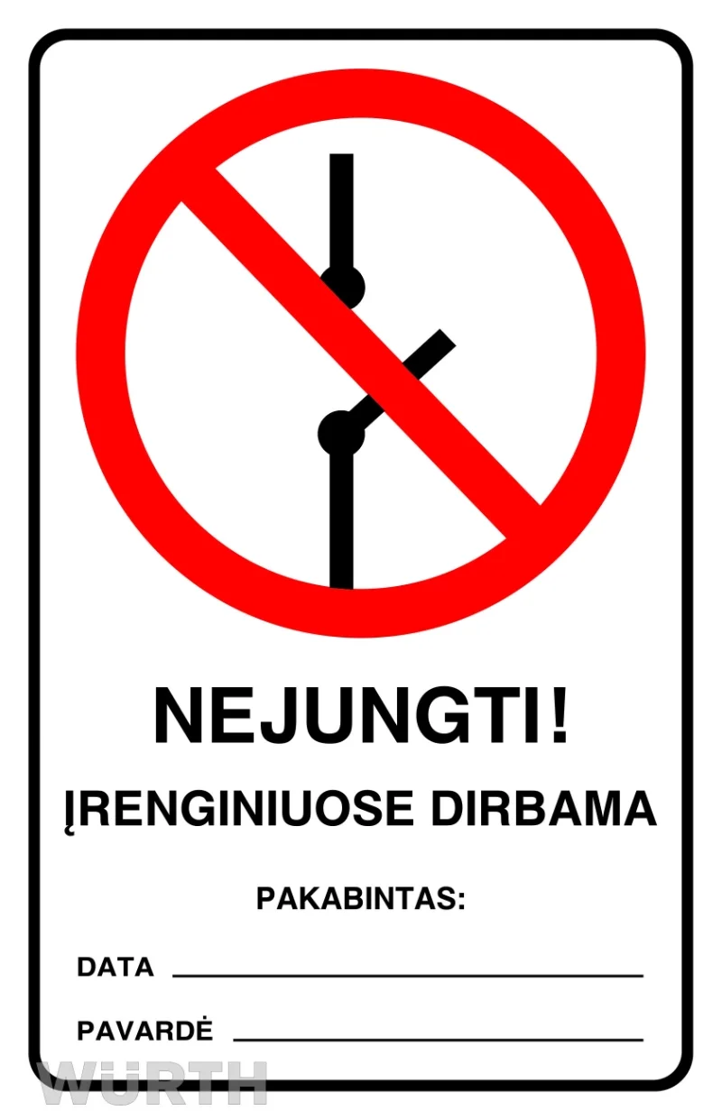 LIPDUKAS, NEJUNGTI! ĮRENGINIUOSE DIRBAMA, 180X290