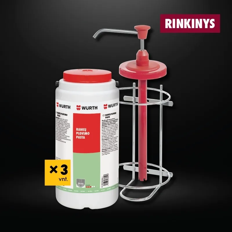 RANKŲ PLOVIMO RINKINYS 3X4L + DOZAVIMO SISTEMA