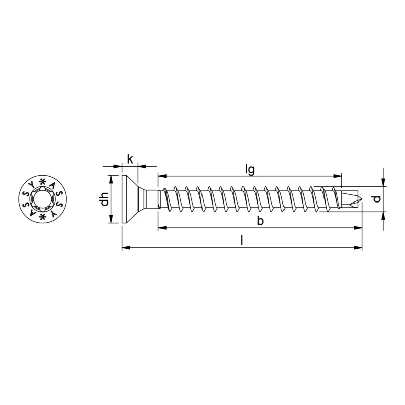 ASSY®PLUS 4 CS UNIVERSALUS PILNO SRIEGIO SRAIGTAS