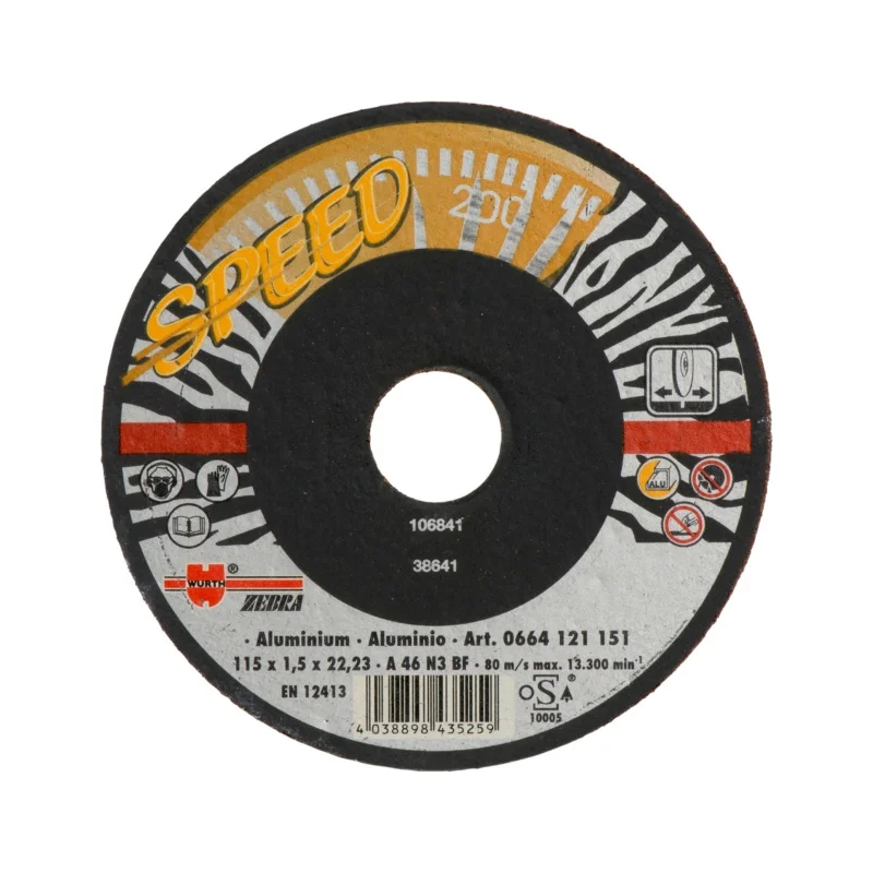 PJOVIMO DISKAS SPALVOTIEMS METALAMS SPEED 125X1,5/22,23