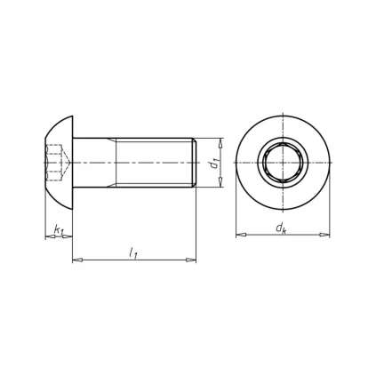 ISO7380 VARŽTAS 6X10 A2