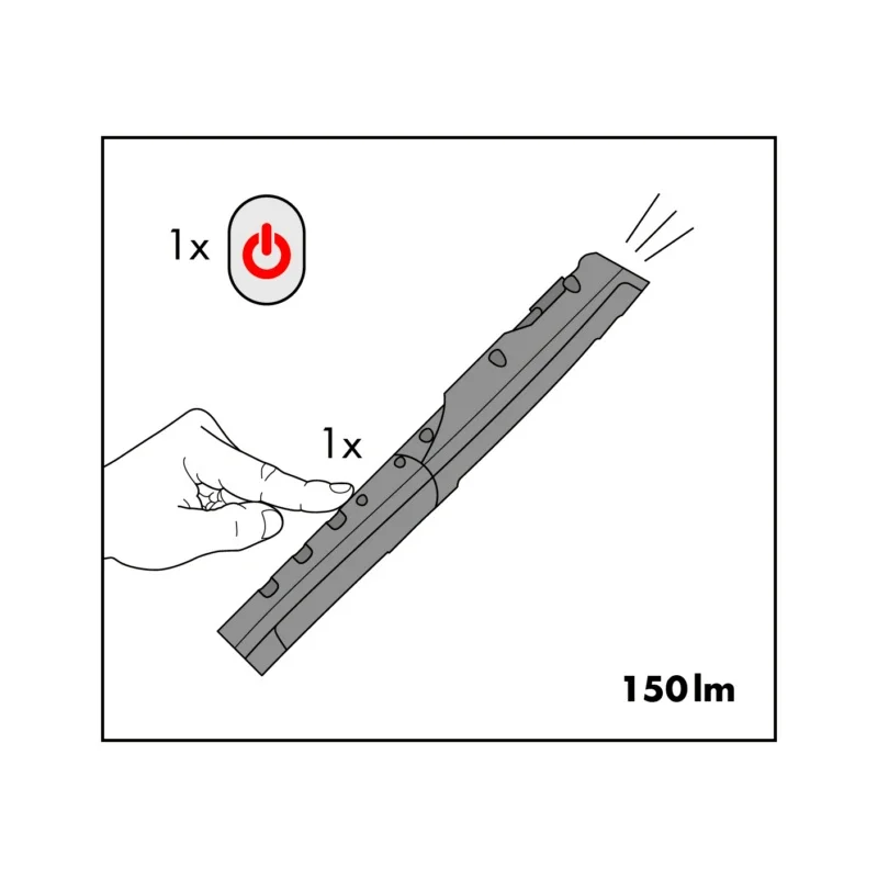 LED ERGOPOWER SLIM+ AKUMULIATORINIS ŠVIESTUVAS