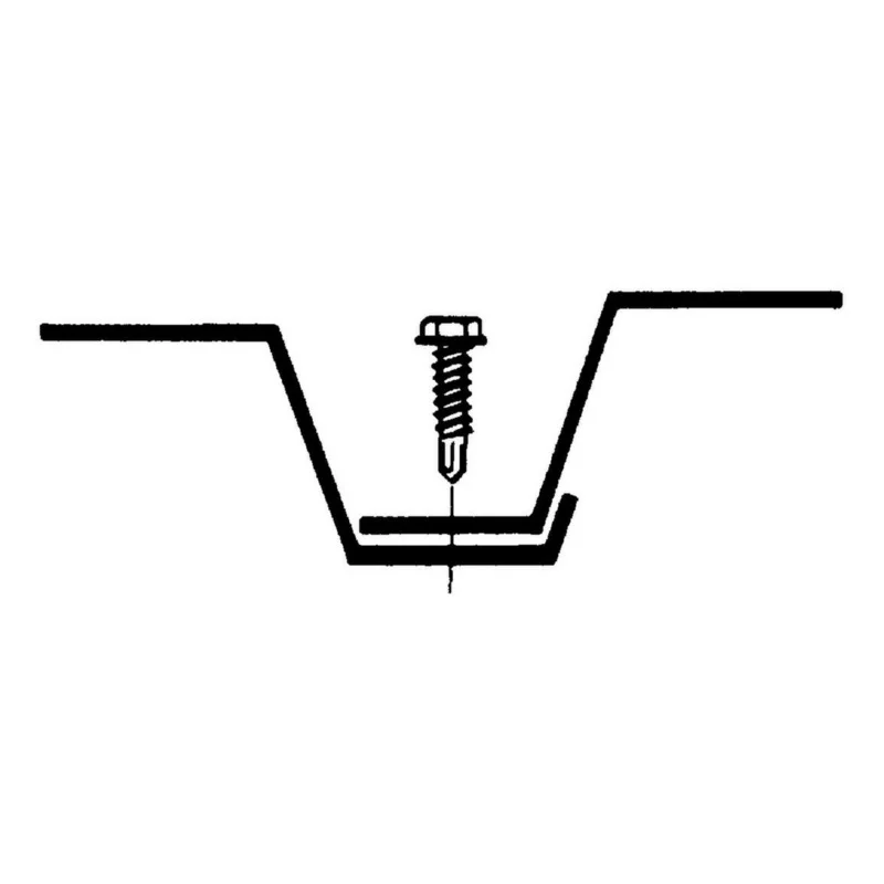 W-214 PLIENO LAKŠTŲ TVIRTINIMO SRAIGTAI CINKO LAMELIŲ DANGA