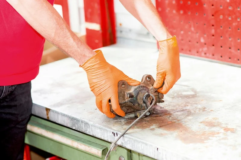 PIRŠTINĖS NITRILINĖS VIENKARTINĖS GRIP, ORANŽINĖS