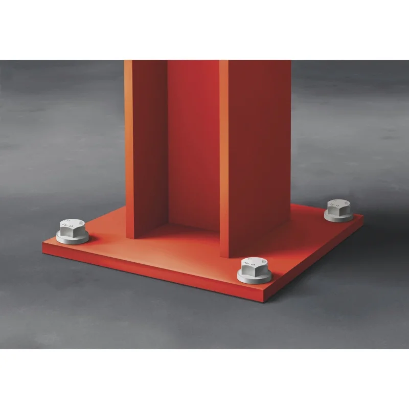 BETONSRAIGTIS SU ŠEŠIAKAMPE GALVUTE W-BS/S CINKO LAMELIŲ DANGA